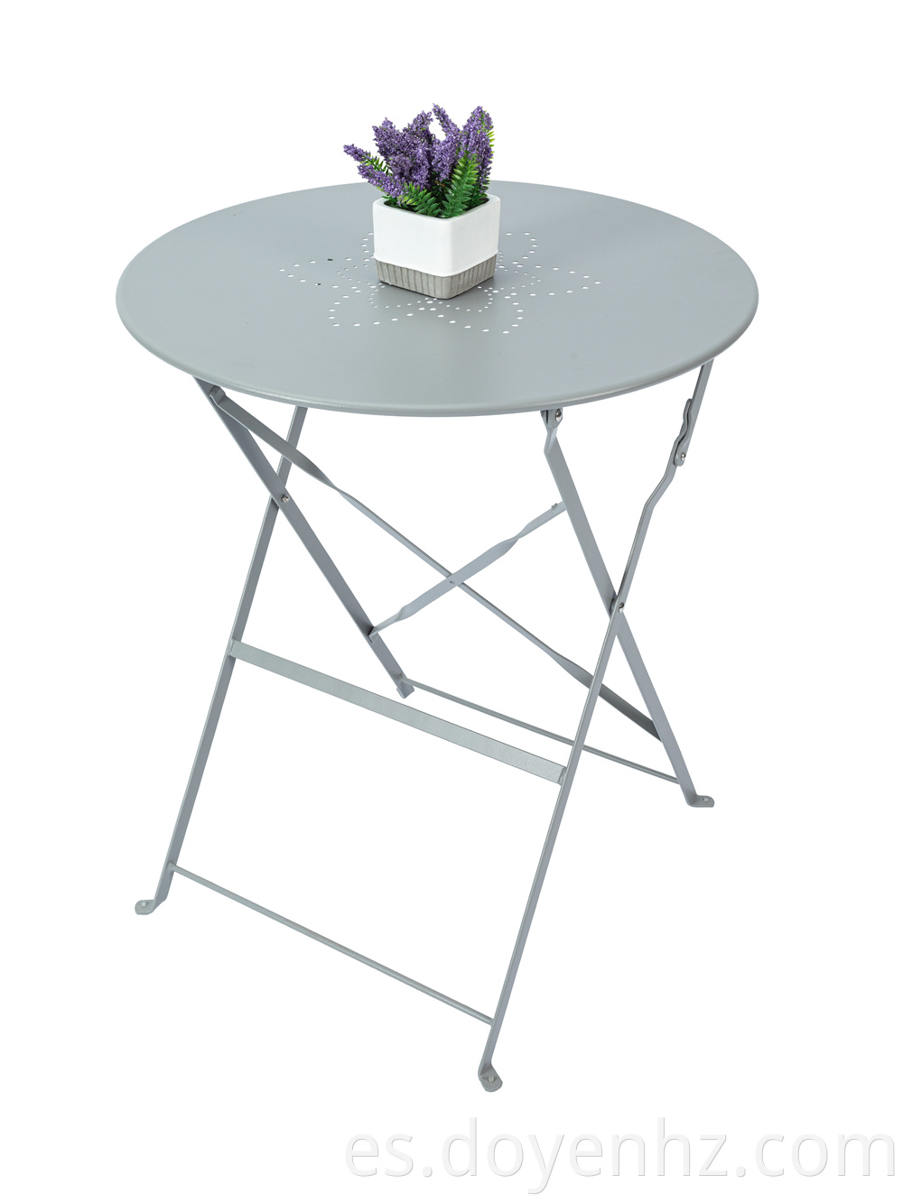 Metal Folding Round Patio Table